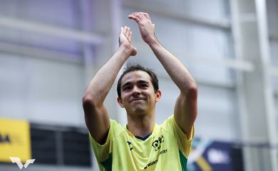 Buenos Aires, 27/07/2025 - Mesatenista Hugo Calderano conquista título na disputa do WTT Contender de Buenos Aires. Foto: World Table Tennis/Divulgação