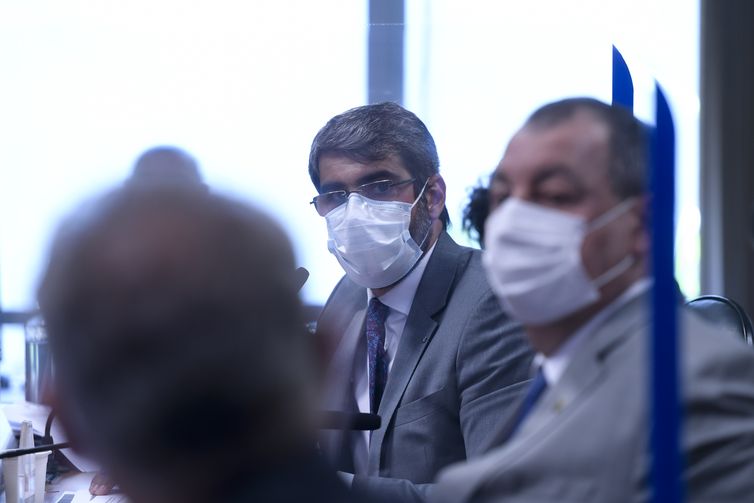 Edilson Rodrigues/Agência Senado Comissão Parlamentar de Inquérito da Pandemia (CPIPANDEMIA) realiza oitiva do diretor-presidente da Agência Nacional de Saúde Suplementar (ANS). O objetivo é esclarecer sobre as ações da ANS durante a pandemia e também sobre as investigações