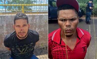Rogério e Deibson foram recapturados no Pará — Foto: Polícia Federal/Divulgação