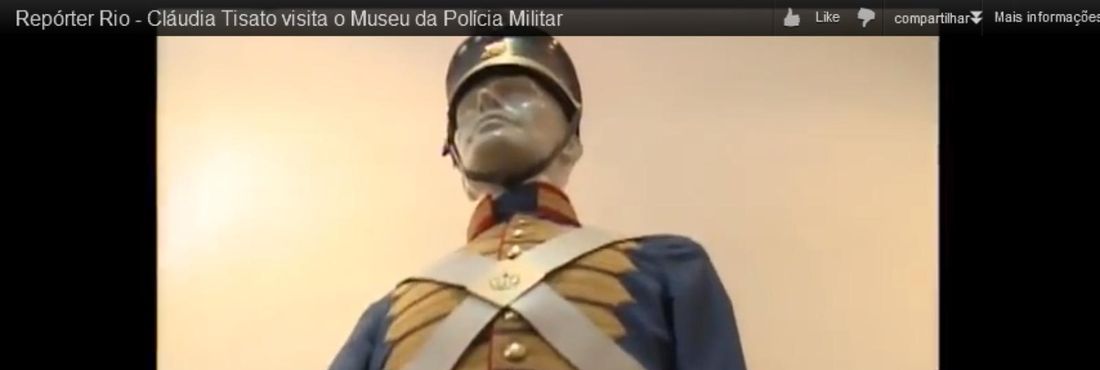 O Museu da PM, localizado no centro do Rio, guarda material e documentos sobre a história da Polícia Militar do Rio de Janeiro