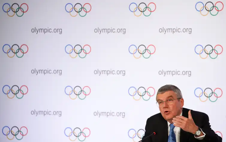 Presidente do COI, alemão Thomas Bach, fala sobre Jogos de Tóquio 2020
