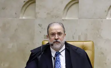 O procurador-geral da República, Antônio Augusto Aras, participa da sessão solene de abertura do Ano Judiciário 2020