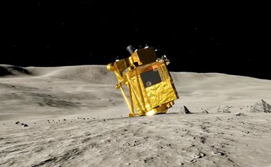 A sonda japonesa SLIM ((Smart Lander for Investigating Moon)) sobreviveu às temperaturas geladas de sua segunda noite lunar, que dura duas semanas terrestres, e transmitiu novas imagens.
Foto: Jaxa