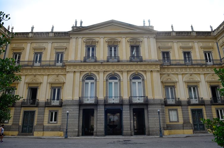 O edifício que hoje abria o Museu Nacional foi residência de D. João VI e D. Pedro I -Agência Brasil/Tomaz Silva