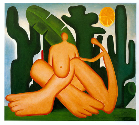 Capivari, São Paulo, Brasil, 1886 - São Paulo, São Paulo, Brasil, 1973), Antropofagia, 1929,  óleo sobre tela 
 126 x 142 cm, Acervo da Fundação José e Paulina Nemirovsky, em comodato com a Pinacoteca do Estado de São Paulo. 