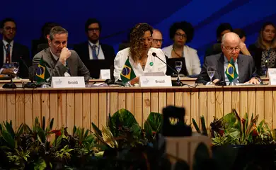 Rio de Janeiro(RJ), 23/07/2024 - O ministro das Relações Exteriores, Mauro Vieira, e a ministra da Igualdade Racial, Anielle Franco, participam da sessão 