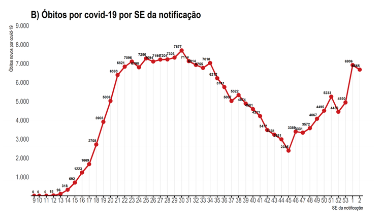 grafico2 slide11 - Covid-19: número de casos sobem e mortes caem, segundo boletim
