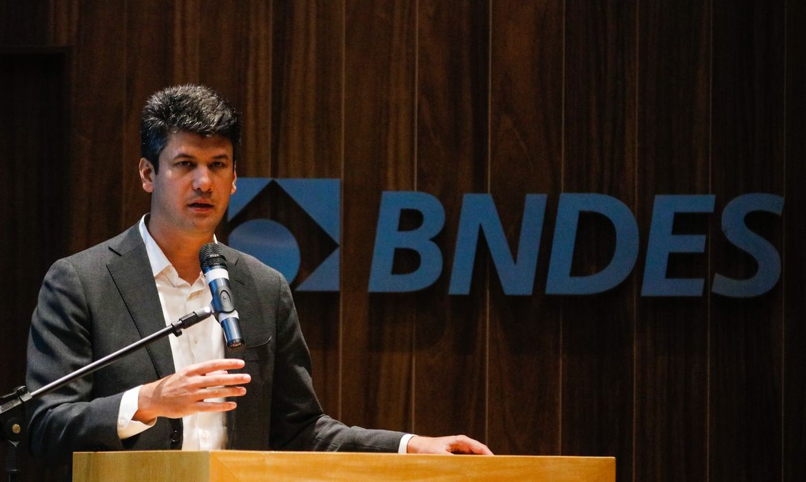 O presidente do Banco Nacional de Desenvolvimento Econômico e Social (BNDES), Gustavo Montezano, durante anúncio do resultado do Banco relativo ao ano de 2019
