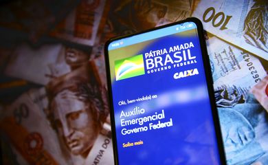 Aplicativo auxílio emergencial do Governo Federal.