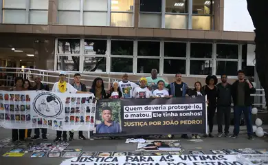 Rio de Janeiro (RJ), 24/06/2025 - Familiares do jovem João Pedro, morto por policiais. Foto: Rafael Henrique Brito/ONG Rio de Paz