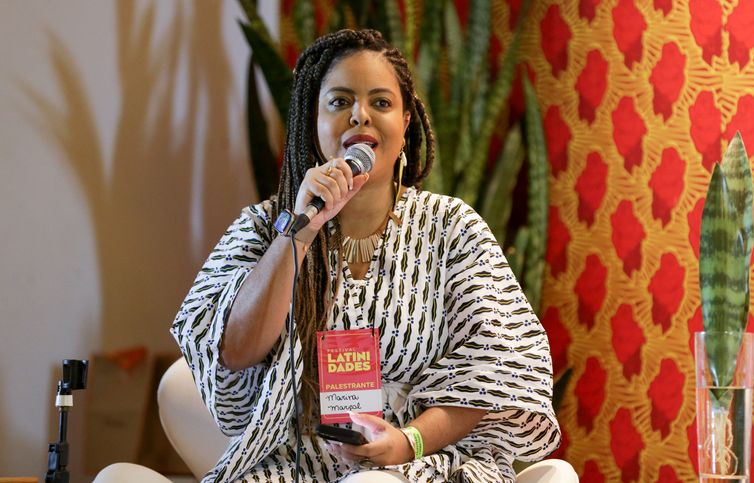 José Cruz/Agência Brasil Brasília-DF - 07.07.2023 - A Especialista em Política Climática, Marina Marçal, durante o painel: Mulheres Negras em Defesa da Vida e da Floresta. No Festival Latinidades 2023. Foto: José Cruz/Agência Brasil
