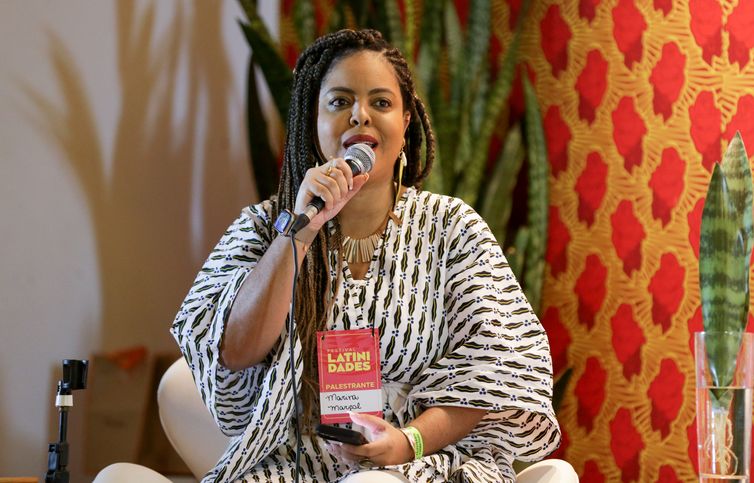 Brasília-DF - 07.07.2023 - A Especialista em Política Climática, Marina Marçal, durante o painel: Mulheres Negras em Defesa da Vida e da Floresta. No Festival Latinidades 2023. Foto: José Cruz/Agência Brasil