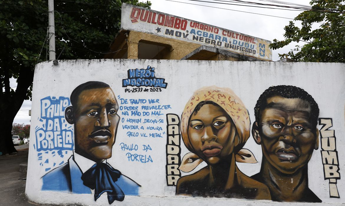 Rio de Janeiro (RJ) 18/11/2024 – O Quilombo Urbano Agbara Dudu, em Oswaldo Cruz, declarado Patrimônio Histórico, Cultural e Imaterial do Estado do Rio de Janeiro, está em uma região marcada por diversas manifestações negras, como as escolas de samba Portela e Impérío Serrano, o Viaduto de Madureira, o Jongo da Serrinha e a Feira das Yabás. Foto: Fernando Frazão/Agência Brasil