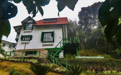 Petrópolis,(RJ), 20-07-2023 - O museu Casa de Santos Dumont é reinaugurado na data de nascimento do Pai da Aviação, no centro de Petrópolis. Foto: Tânia Rêgo/Agência Brasil