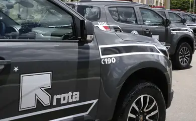 Entrega de 20 novas viaturas blindadas para Polícia Militar do estado de São Paulo. Foto: Governo do Estado de SP