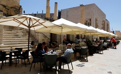 FILE PHOTO: Restaurants and markets reopen after COVID-19 vaccinations reach 60% of the adult population in Malta