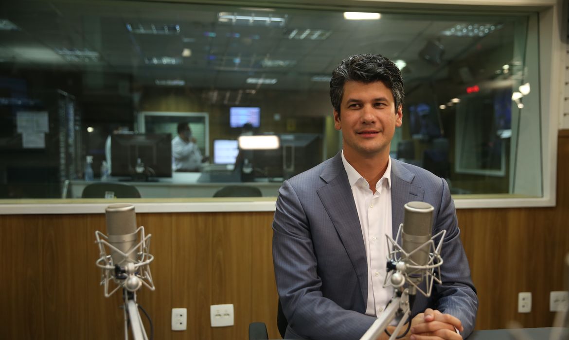 O presidente do BNDES, Gustavo Montezano, participa do programa A Voz do Brasil