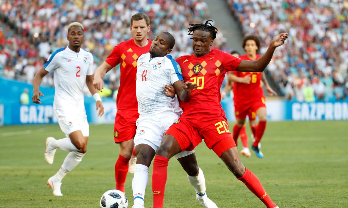 As seleções da Bélgica e do Panamá se enfrentam na fase de grupos da Copa do Mundo 2018   REUTERS/Francois Lenoir