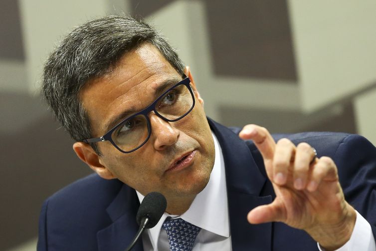  O presidente do Banco Central, Roberto Campos Neto, durante audiência pública na Comissão de Assuntos Economicos do Senado.  