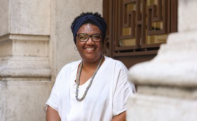 Rio de Janeiro (RJ), 05/08/2024 – A artista Rosana Paulino ministrará curso na Cátedra Pequena África, na Fundação Getulio Vargas (FGV), no centro do Rio de Janeiro. Foto: Tomaz Silva/Agência Brasil