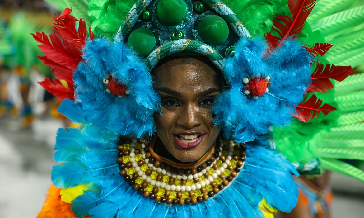 Rio de Janeiro (RJ), 04/03/2025 – Paraíso do Tuiuti desfila no terceiro dia de carnaval do grupo Especial na Marquês de Sapucaí, na região central do Rio de Janeiro. Foto: Tomaz Silva/Agência Brasil