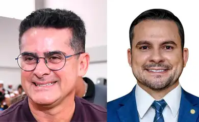 Brasília (DF), 01/10/2024 - David Almeida e Capitão Alberto Neto, candidatos à prefeitura de Manaus (AM). Eleições 2024. Foto: davidalmeidaam/Instagram e Câmara dos Deputados/Divulgação