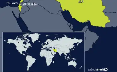 mapa israel irã 