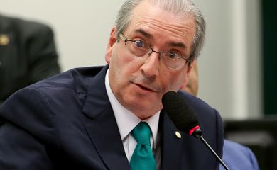 Brasília - Eduardo Cunha faz sua defesa no Conselho de Ética da Câmara (Wilson Dias/Agência Brasil)