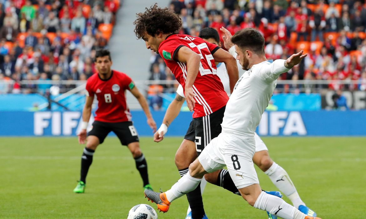 Uruguai e Egito se enfrentam no Grupo A da Copa do Mundo na Rússia