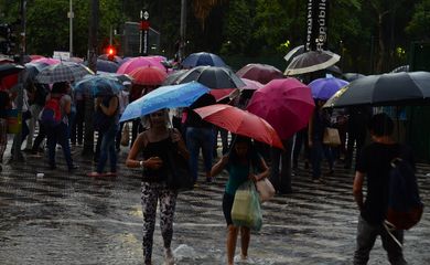 São Paulo - Fortes chuvas causam alagamento na região central da capital paulista  (Rovena Rosa/Agência Brasil)