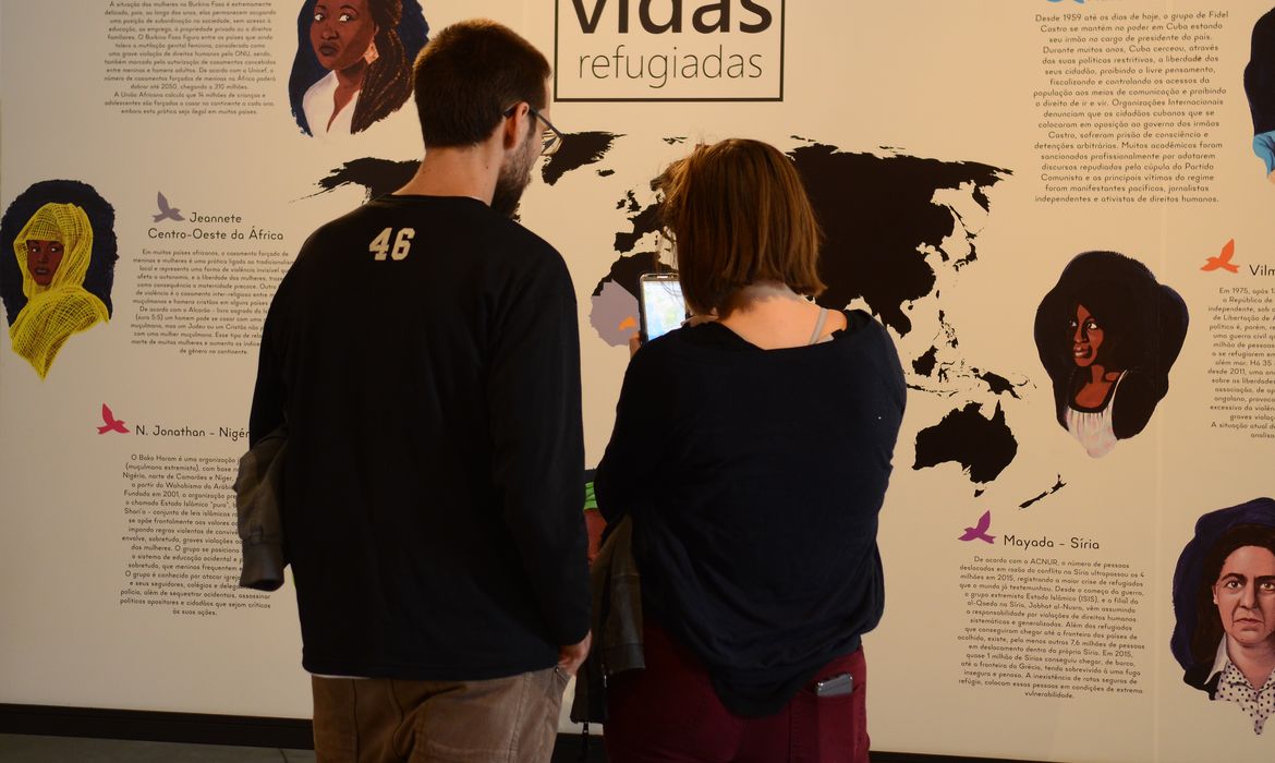 São Paulo -  Exposição Vidas Refugiadas, em cartaz no Museu da Imigração, durante a 15ª Semana Nacional de Museus (Rovena Rosa/Agência Brasil)