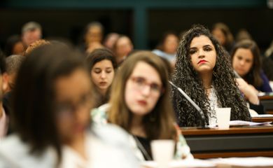 Brasília - Jovens estudantes participam de sessão de encerramento das  atividades do Parlamento Jovem de 2017  (Marcelo Camargo/Agência Brasil)
