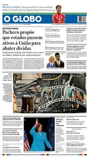 Capa do Jornal O Globo Edição 2024-07-10