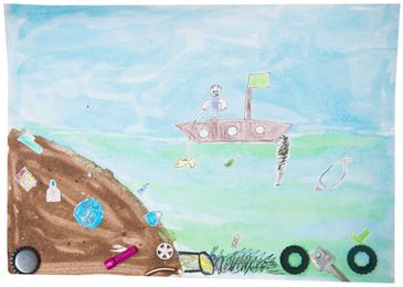 A arte de crianças de 6 a 10 anos ajuda a contar as histórias do Lendas Animadas