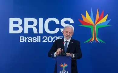 Rio de Janeiro (RJ), 07/07/2025 - Presidente Luiz Inácio Lula da Silva, durante pronunciamento ao final do Brics.
Foto: Joédson Alves/Agência Brasil