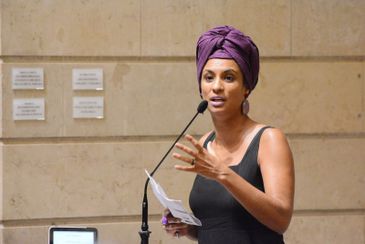 Vereadora Marielle Franco (PSOL) na Câmara de Vereadores do Rio de Janeiro