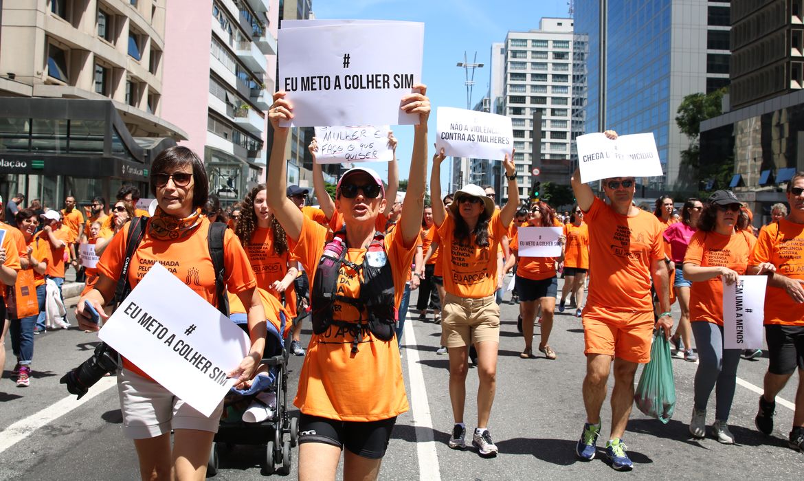  3ª Caminhada pelo fm da violência contra as mulheres em São Paulo