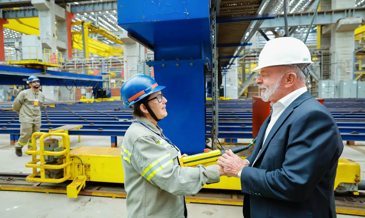 Rio Grande (RS), 20/01/2026 - Presidente da República, Luiz Inácio Lula da Silva, durante visita às instalações do Estaleiro ECOVIX. Foto: Ricardo Stuckert/PR