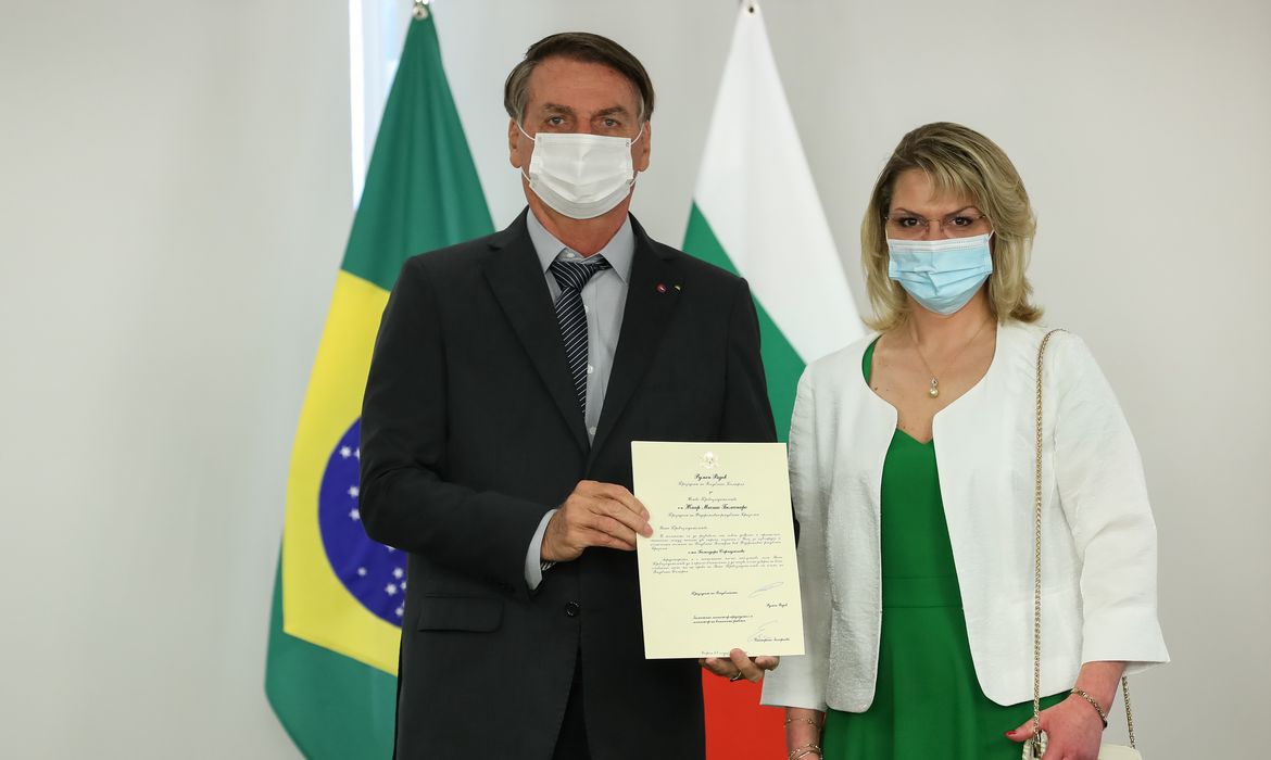 (Brasília - DF, 05/04/2021) Cerimônia de Apresentação de Cartas Credenciais dos novos Embaixadores.
Foto: Marcos Corrêa/PR