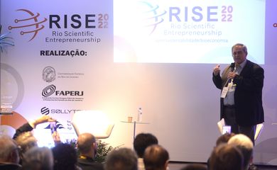 O ministro de Ciência, Tecnologia e Inovações, Paulo Alvim, no encerramento do Rio Scientific Entrepreneurship (RISE) 2022, na Sociedade Nacional de Agricultura. 