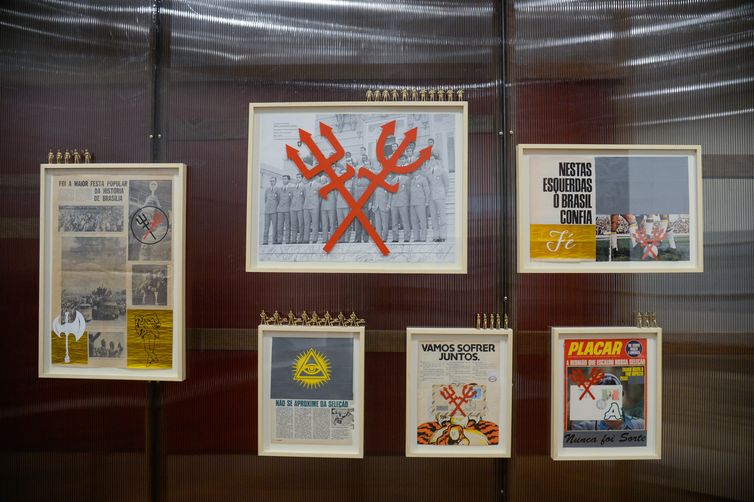 Exposição Aqui é o fim do mundo, de Jaime Lauriano, no Museu de Arte do Rio - Foto Tomaz Silva/Agência Brasil