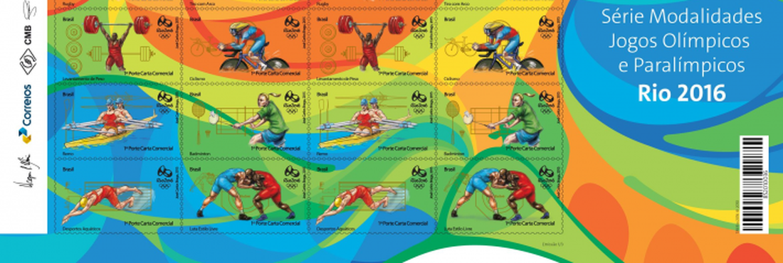 Lançados novos selos comemorativos dos Jogos Olímpicos