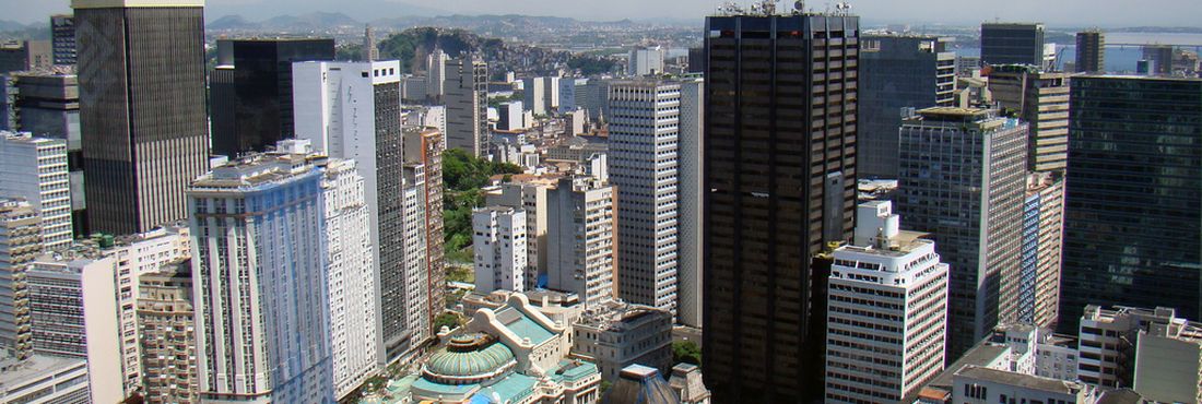 Vista aérea da Avenida Rio Branco