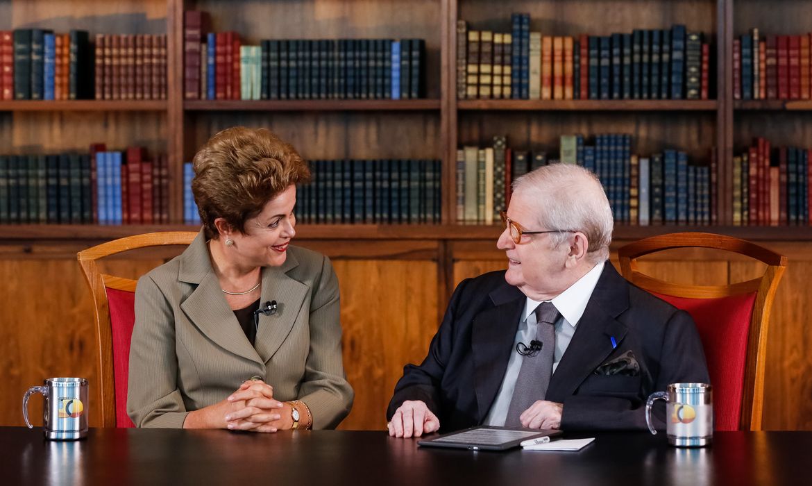 Presidenta Dilma Rousseff durante entrevista ao programa Jô Soares (Roberto Stuckert Filho/PR)