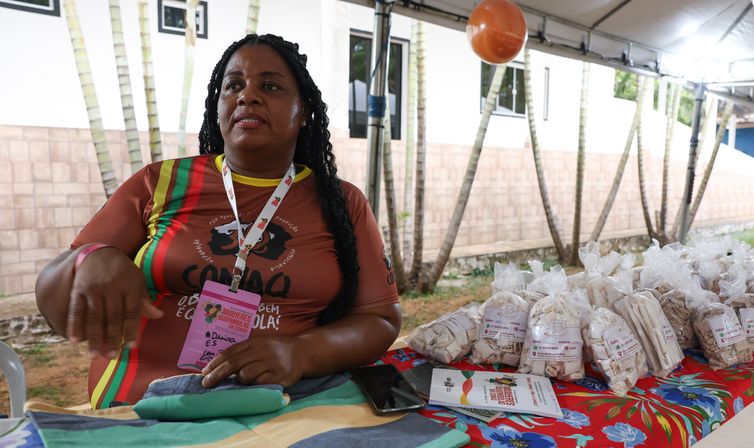 Brasília – DF – 12/06/2026 –  Denise Penha da comunidade Divino Espírito Santo durante Terceiro Encontro Nacional de Mulheres Quilombolas.  Foto: Lula Marques/Agência Brasil.