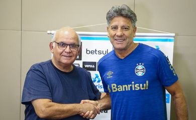 Renato Portaluppi - técnico - Romildo Bolzan, presidente do Grêmio - contrato - 2021