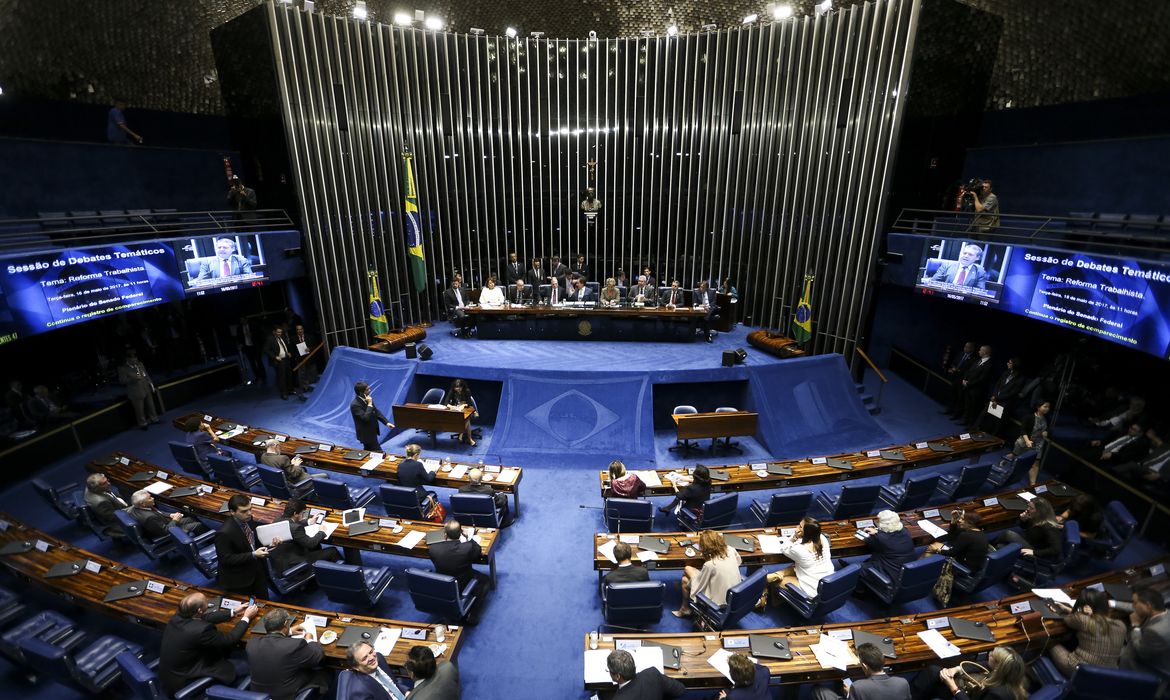 Brasília - Senado realiza sessão temática interativa para debater a reforma das leis trabalhistas (Marcelo Camargo/Agência Brasil)