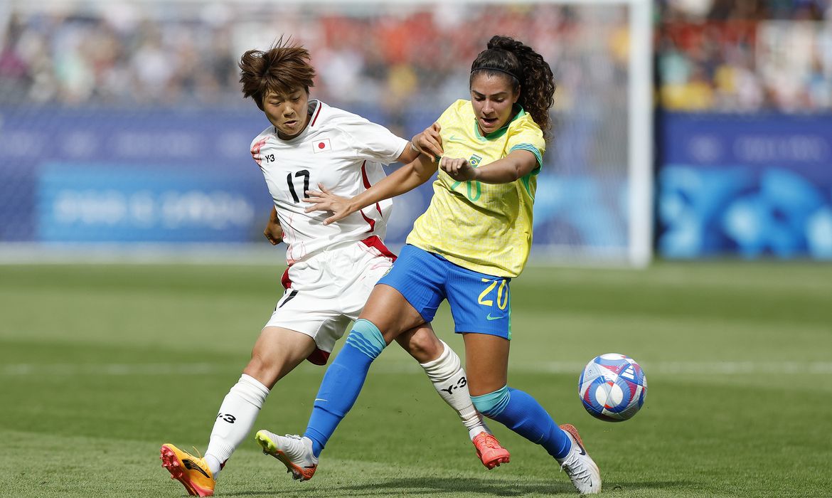 Seleção Brasileira Feminina enfrenta o Japão no estádio Parque dos Príncipes, em Paris, pelo segunda rodada dos jogos olímpicos nesse domingo 28/07.