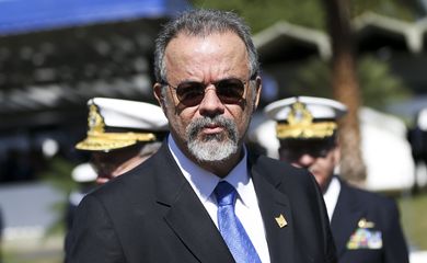 Brasília - O Ministro da Defesa, Raul Jungmann, durante cerimônia em comemoração ao Dia Internacional dos Mantenedores da Paz das Nações Unidas (Peacekeepers – mais conhecidos como boinas azuis) (Marcelo Camargo/Agência Brasil)