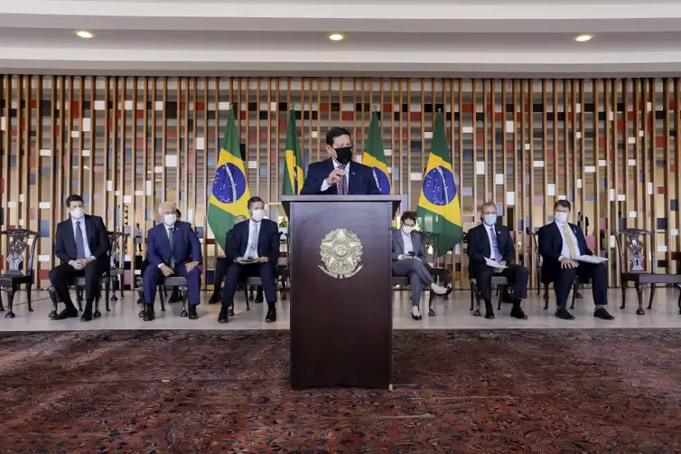 Romério Cunha/VPR O Vice-Presidente da República, Hamilton Mourão, coordena a 2ª Reunião do Conselho Nacional da Amazônia Legal (CNAL).